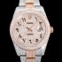 레플리카 [로렉스] 남성용 수제공정형 다이아 18K 로즈골드 튜닝 데이져스트 오토매틱 ETA 2824-2 41mm 보석다이얼 rol96226  