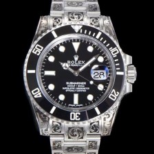 레플리카 [로렉스] 남성용 서브마리너 오토매틱 Cal.3135 타입 40mm 904L메탈+무늬 블랙다이얼  rol9151  