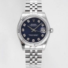 레플리카 [로렉스] 여성용 데이져스트 178274 플루티드 31mm 쥬빌레 오토매틱 2236타입 블루 다이얼 rol5437  
