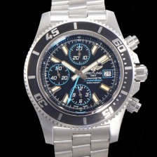 레플리카 [브라이틀링] 남성용 에어로마린 슈퍼오션 어비스 크로노그래프 오토매틱 Eta7750-2 타입 44mm 메탈시계 블랙다이얼 bre4983  