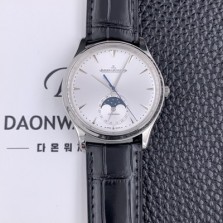 레플리카 [예거 르꿀르뜨]남성용 마스터 1368420 울트라 씬 문페이즈 39미리 오토매틱 실버다이얼 JAG91201  