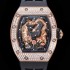 레플리카 [리차드밀레] 남성용 리차드밀 RM035 타이거&드래곤 미쉘 요 워치!! 수공 맞물림 형식의 쥬얼세팅 고급스러운 18K 로즈골드 스켈레톤 다이얼 오토매틱 무브먼트 RIC0451  