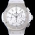 레플리카 [휴블렛]남성용 빅뱅 크로노그래프 44미리 우레탄 오토매틱 화이트다이얼 HUB92268  