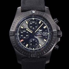 레플리카 [브라이틀링] 남성용 어벤져 크로노그래프 ETA 7750-2 타입 45mm PVD코팅 나토천밴드 블랙다이얼 bre8824  