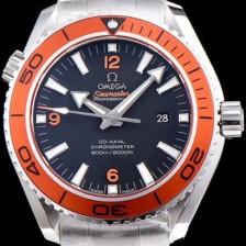 레플리카 [오메가] 남성용 시마스터 플래닛 오션 프로페셔널 오렌지 세라믹 베젤 블랙 다이얼 오토매틱 무브먼트 OMG0010  