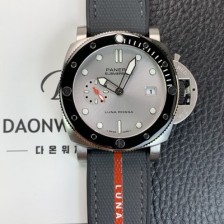 레플리카 [파네라이] 남성용 서브머시블 콰란타콰트로 루나로사 PAM01681 아메리카 컵 44mm 오토매틱 Cal P. 900타입 실버 다이얼 pan5234  