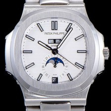 레플리카 [파텍필립]남성용 노틸러스 오토매틱 40mm 화이트다이얼 오토매틱 PAT88536  