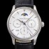 레플리카 [예거르꿀뜨르] 남성용 마스터 울트라 퍼페추얼 캘린더 오토매틱 MC868 타입 39mm 가죽줄 다이아몬드베젤 문페이즈  화이트다이얼 jag24492  