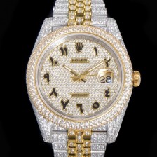 레플리카 [로렉스] 남성용 데이져스트 오토매틱 아시안 2824-2 타입  41mm 18K 옐루골드 904L 다이아몬드 메탈줄 보석다이얼  rol38542  