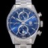 레플리카 [태그호이어] 남성용 까레라 칼리버 1887 크로노그래프 블루 다이얼 7750 오토매틱 TAG0400  