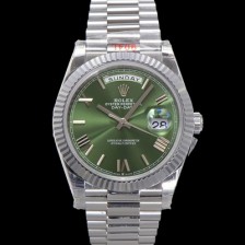 레플리카 [로렉스] 남성용 New 데이데이트 m228239-0033 무게187g 40mm 오토매틱 Cal.2836-2 타입 그린 다이얼 rol5393  