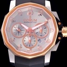 레플리카 [코럼] 남성용 어드미럴컵 첼린져 44 스핏 세컨즈 그레이다이얼 COR020  