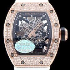 레플리카 [리차드밀레] 남성용 리차드밀 RM035 아메리카즈!! 1:1 수공 맞물림 형식의 쥬얼세팅 고급스러운 18K 로즈골드 스켈레톤 다이얼 오토매틱 무브먼트 RIC0450  