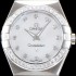 레플리카 [오메가] 남성용 여성 컬렉션 컨스틀레이션 123.15.27.60.55.003 오메가 코-액시얼 27MM 다이아몬드 세팅 베젤 화이트 화이트 다이얼 쿼츠 무브먼트 OMG4124  
