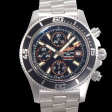레플리카 [브라이틀링] 남성용 에어로마린 슈퍼오션 어비스 크로노그래프 오토매틱 Eta7750-2 타입 44mm 메탈시계 블랙다이얼 bre4982  