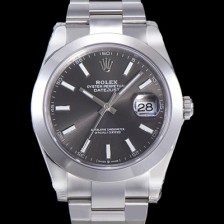 레플리카 [로렉스] 남성용 데이져스트II Cal.3235 오토매틱 41미리 메탈줄 그레이다이얼 rol56738  
