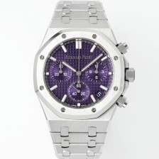 레플리카 [오데마피게] 남성용 로얄오크 26240BC.OO.1320BC.01 크로노그래프 41mm 오토매틱 Cal.4401 타입 퍼플 와플 다이얼 aud6555  