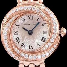 레플리카 [까르띠에] 여성용 하이 주얼리 워치 화이트 다이얼 다이아몬드 주얼리 세팅 쿼츠 무브먼트 CAR0101  