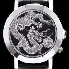 레플리카 [피아제] 남성용 폴로 시리즈 실버 룡토템 블랙 다이얼 스위스 쿼츠무브 PIA4200  