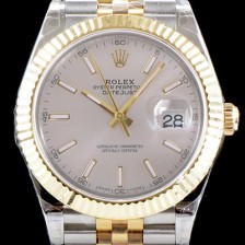 레플리카 [로렉스] 남성용 최고급형!!데이져스트II 126333 GM사 추가업데이트!! 18K 옐로골드 투톤 콤비 실버 다이얼 브레이슬릿 스위스 ETA 2836-2 오토매틱 무브먼트 ROL0350  