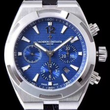 레플리카 [바쉐론콘스탄틴] 남성용 오버시즈 49150000A-9745 컬럼 휠 크로노그래프 블루 텍스쳐 다이얼,아라비안 오토매틱 무브먼트 VAC0244  