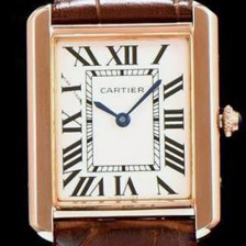 레플리카 [까르띠에] 남성용 탱크 로마 인덱스 화이트 다이얼 커플용 쿼츠 무브먼트 CAR0502  