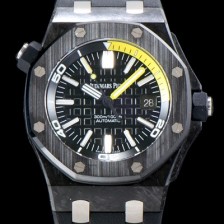 레플리카 [오데마피게] 남성용 신형 다이버 모델!! 로얄오크 오프쇼어15706AU.OO.A002CA.01 포지드카본 블랙 와플 다이얼 오토매틱 무브먼트 AUD0200  