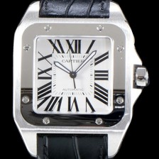 레플리카 [까르띠에] 남성용 904L 신형스틸-Cal. 1847 UP!! 산토스 100 워치 W20106X8 라지 모델 크림빛 신형 다이얼 오토매틱 무브먼트 CAR4005  