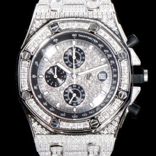 레플리카 [오데마피게] 남성용 최고급 소재!!로얄오크 오프쇼어 26473BC.ZZ.8043BC.01 최상급쥬얼 화이트 골드 풀다이아몬드 세팅 크로노그래프 브레이슬릿 일본 수입산 VK쿼츠 무브먼트 AUD0101  