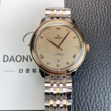 레플리카 [오메가] 남성용 드빌 프레스티지 434.20.40.20.59.001 오토매틱 Cal.8800타입 40mm 18K 로즈골드 메탈줄 샴페인색 다이얼 omg20215  