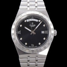 레플리카 [튜더] 남성용 로얄 워치 오토매틱 스위스 ETA2836-2 타입 41mm 메탈줄 블랙다이얼 tud5935  