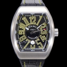 레플리카 [프랭크뮬러] 남성용 뱅가드 2824 므브먼트 오토매틱 44미리 러버밴드 블랙다이얼 FRA75489  