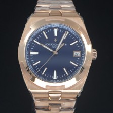 레플리카 [바쉐런 콘스탄틴] 남성용 오버시즈 4500V/210R-B705 18k 로즈골드 오토매틱 무브먼트 41mm 블루 다이얼 vac1160  