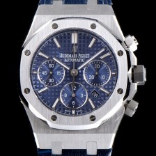 레플리카 [오데마피게] 남성용 로얄오크 데일리워치 강추!! 26320ST.OO.1220ST.03 크로노그래프 블루 와플 다이얼 신형 ETA 7750B-2 신형 레귤레이터 무브먼트 AUD0201  