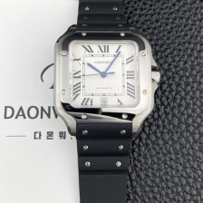 레플리카 [까르띠에] 남성용 산토스 드 까르띠에 워치 WSSA0018 라지 39.8mm 오토매틱 9015 무브먼트 화이트 다이얼 car69396  