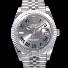 레플리카 [로렉스] 남성용 904L스틸!! 2022신형 데이저스트 41mm II m126334 그레이 다이얼 로마인덱스 스틸 브레이슬릿 신형 Cal.3235 오토매틱 무브먼트 ROL06117  