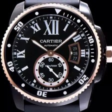레플리카 [까르띠에] 남성용 칼리브 드 까르띠에 블랙 다이얼 오토매틱 무브먼트 CAR0540  