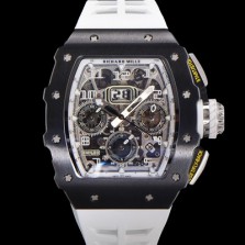 레플리카 [리차드밀레] 남성용 RM11-03 티타늄 케이스/블랙 PVD코딩 베젤 크로노그래프 50mm 오토매틱 무브먼트 스켈레톤 다이얼 ric0255  