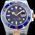 레플리카 [로렉스] 남성용 서브마리너 116613LB-97203 다이아몬드 인덱스 블루 다이얼 18K 옐루골드 포금 2836-2 오토매틱 무브먼트 ROL0114  