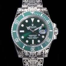 레플리카 [로렉스] 남성용 서브마리너 오토매틱 Cal.3135 타입 40mm 904L메탈+무늬 그린다이얼  rol5191  