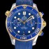 레플리카 [오메가] 남성용 씨마스터 디버 300M 코엑시얼 크로노그래프 P. 9900타입 44mm 러버우레탄밴드 블루다이얼   omg24536  