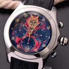 레플리카 [코럼] 남성용 버블 크로노그래프 블랙 다이얼 COR021  