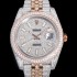 레플리카 [로렉스] 남성용 데이져스트 오토매틱 아시안 2824-2 타입  41mm 18K 로즈골드 904L 다이아몬드 메탈줄 보석다이얼  rol64518  