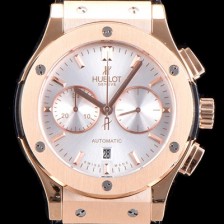 레플리카 [휴블렛] 남성용 클레식 퓨전 521.OX.2610.LR 18K 로즈골드 케이스 크로노그래프 화이트 다이얼 오토매틱 무브먼트 HUB0202  