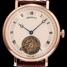 레플리카 [브레게] 남성용 클래식 화이트 다이얼 투어빌론 무브먼트 BRG4204  