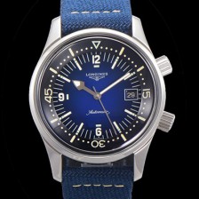 레플리카 [론진] 남성용 해리티지 오토매틱 Cal.L888.5 타입 42mm 가죽줄 블루다이얼 lon5199  