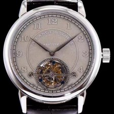 레플리카 [아랑게운트죄네] 남성용 Handwerkskunst 그레이 다이얼 투어빌론 무브먼트 LAN4202  