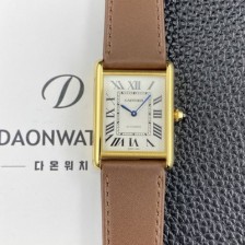 레플리카 [까르띠에] 남성용 2025신상! 탱크 루이스 18K 옐우골드 38.1mm 오토매틱 무브먼트 화이트 다이얼 car69383  