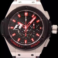 레플리카 [휴블렛] 남성용 빅뱅 킹파워 포뮬러 F1 48mm 버전 블랙다이얼 HUB0420  