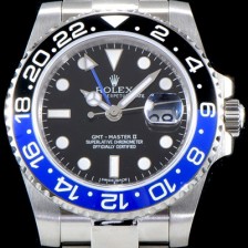 레플리카 [로렉스] 남성용 지엠티 마스터II 116710BLNR 듀얼 타임 블랙/블루 투톤 24시간 회전 베젤 블랙 다이얼 5선 쥬빌리 브레이슬릿 오토매틱 무브먼트 ROL0010  